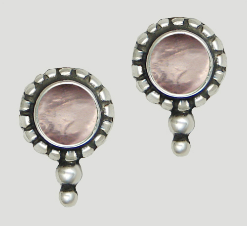 Sterling Silver Little Rose Post Stud Earrings